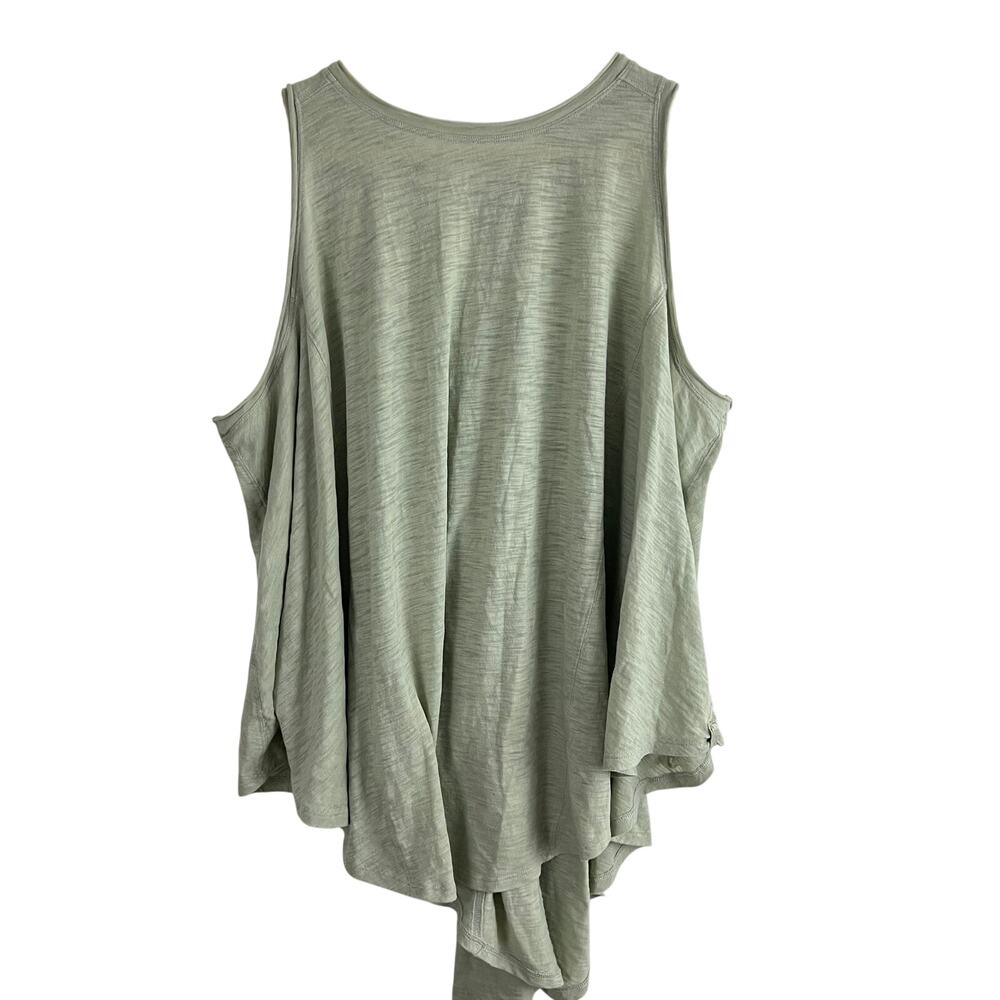 We The Free Oversized Flowy Tank Top Tunic Women Size Small Green
